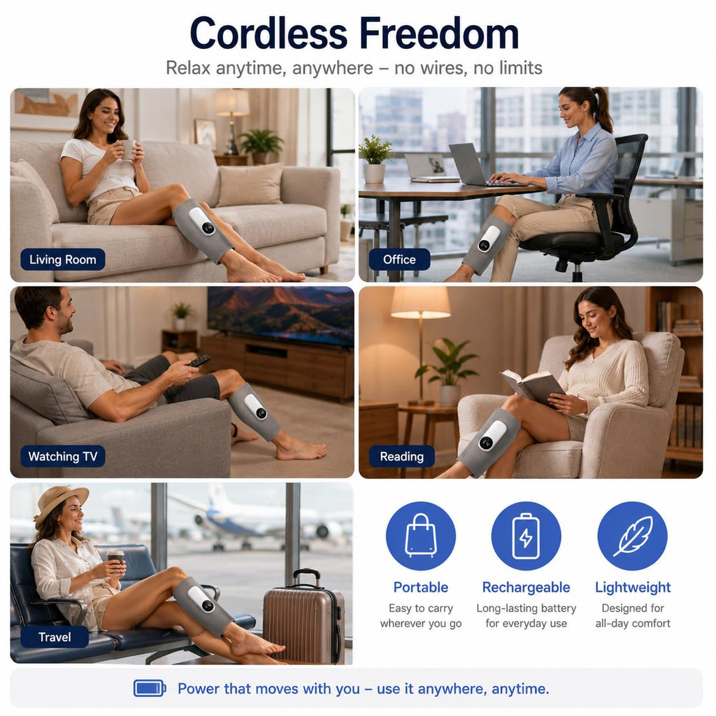 Cordless Air Massage Kneading Leg Massager I8107