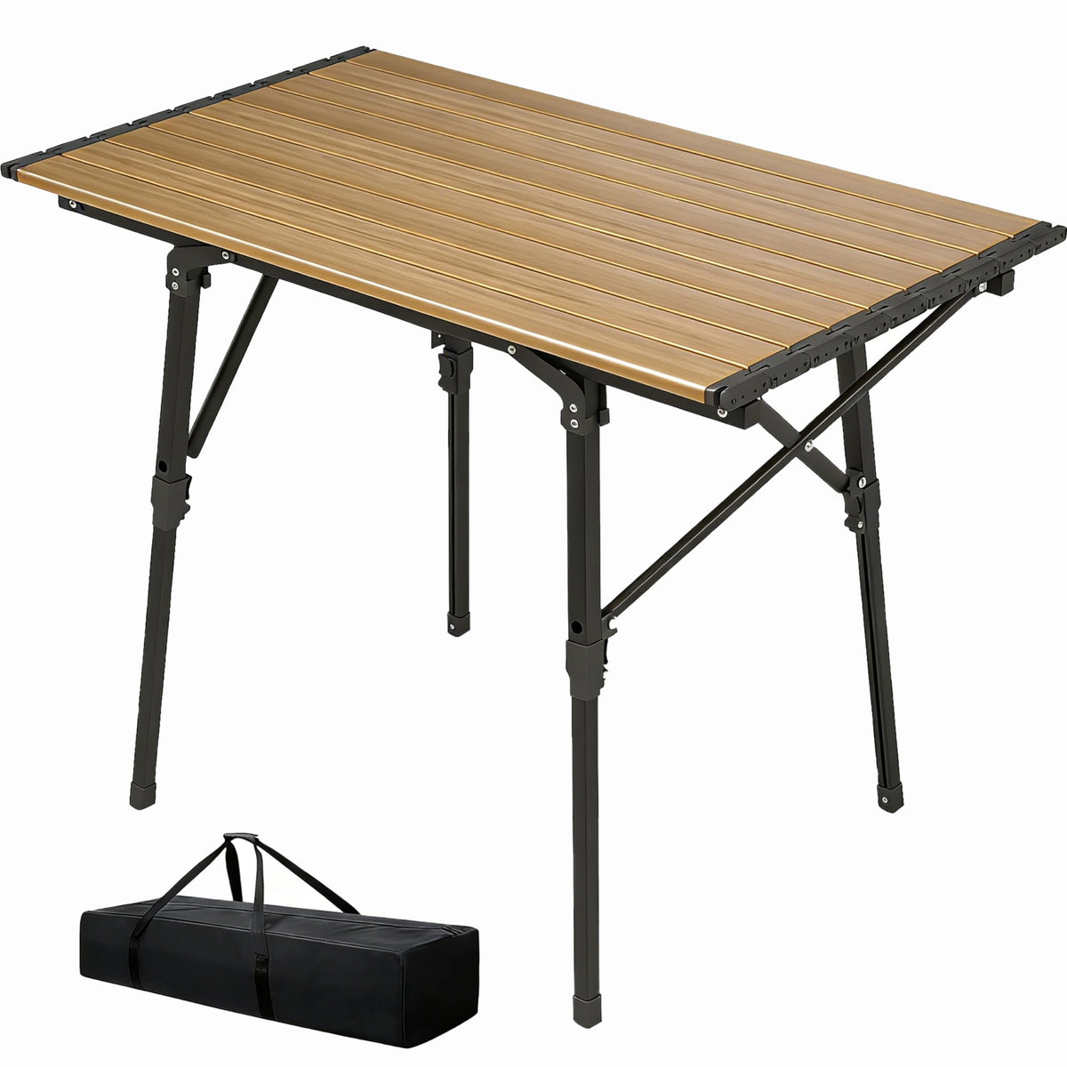 Lightweight Aluminum Alloy Folding Camping Table with Carry Bag I1323
