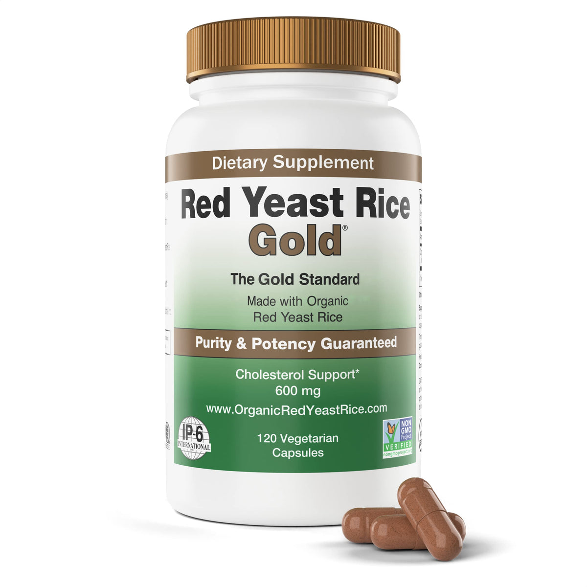 Red Yeast Rice 1200 mg 120 Capsules L7973