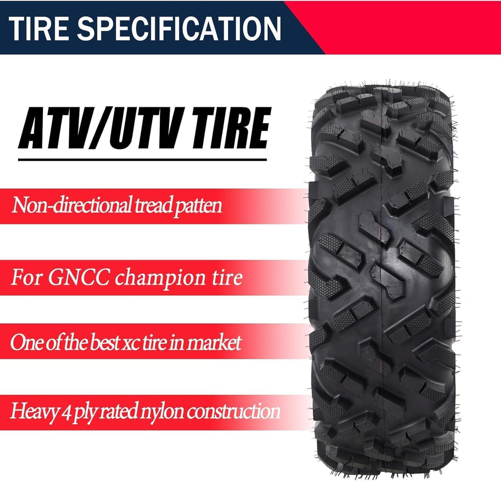 19X7-8 Set of 2 Tubeless ATV Tires C483451