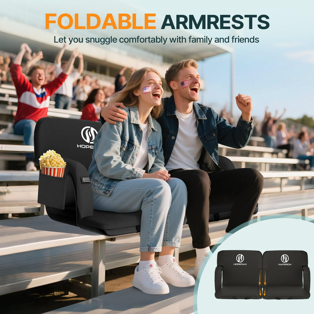 Heated Stadium Seats with Back Support I61009