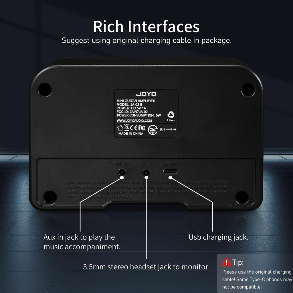 5W Portable Electric Guitar Practice Amplifier with Bluetooth I16786