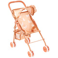 Baby Doll Stroller with Storage Basket, Foldable Frame, Canopy, Seatbelt K50183
