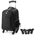 Rolling Backpack with 4 Extra Wheels, Water-Resistant Underseat Travel Luggage U677095