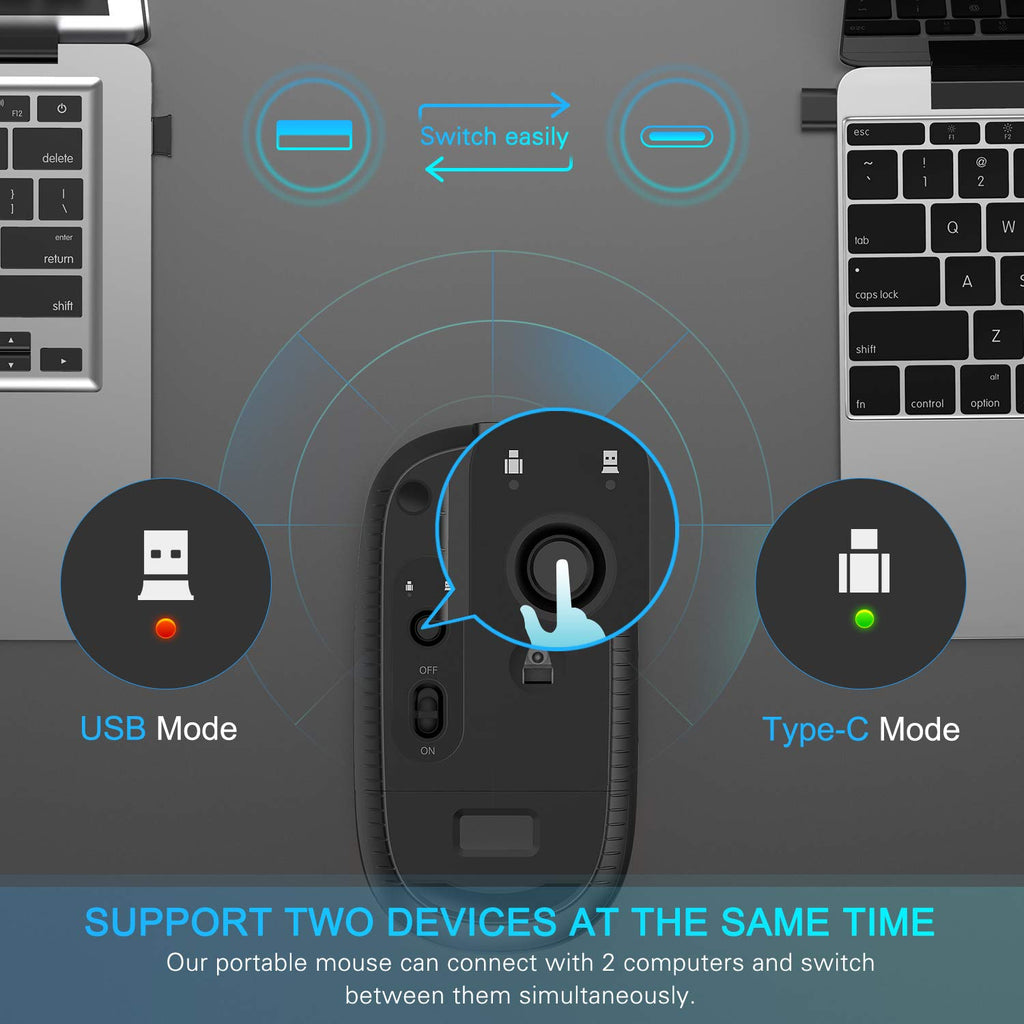 Type C Wireless Mouse, Black R48875