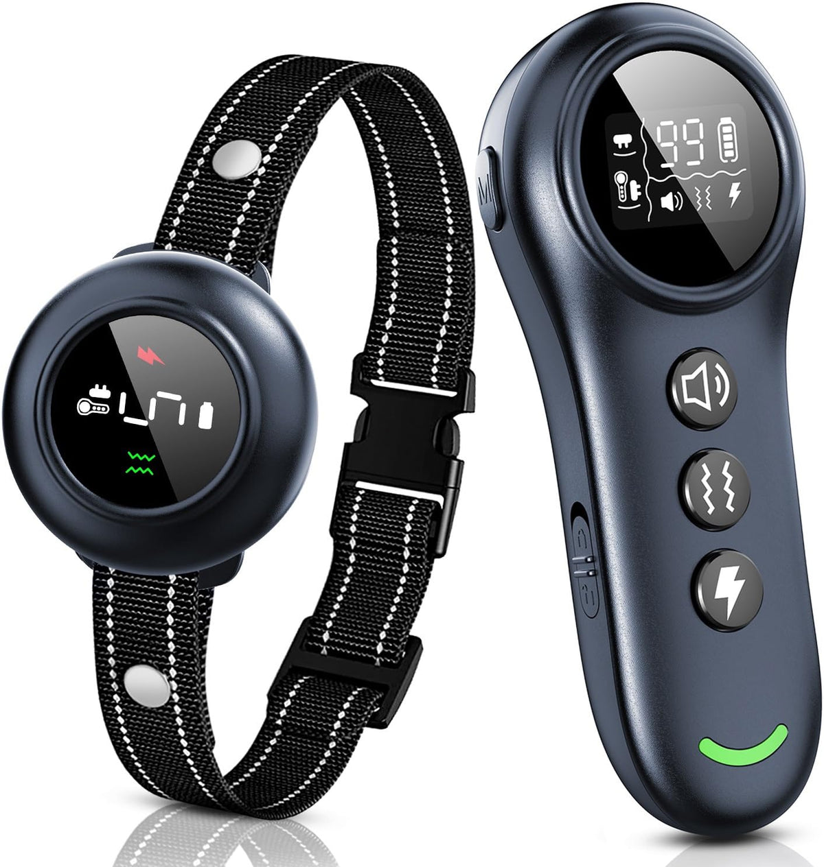 2-in-1 Dog Shock Collar & Dog Bark Collar IP67 Waterproof Y242779