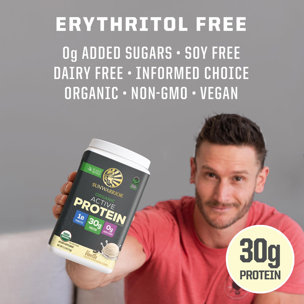 Organic Plant Based Protein Powder, Vegan, Vanilla, 20 Servings G22563
