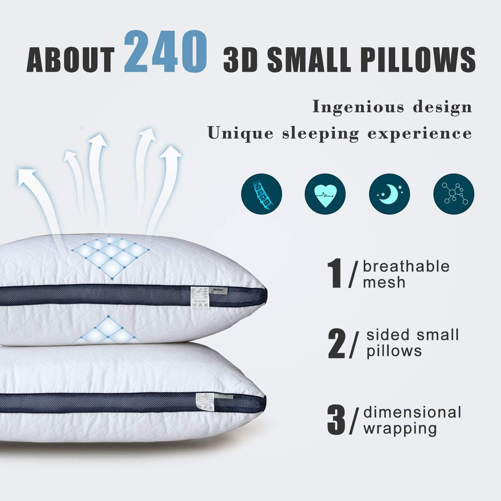 Queen Size Bed Pillows Set of 2 U55906
