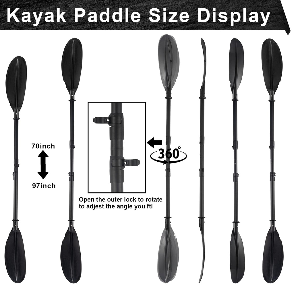 Telescoping Kayak Paddles with Paddle Leash X906