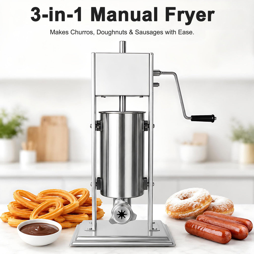 3L/5L/7L Sausage Stuffer & Churro Maker 304 Stainless Steel O880