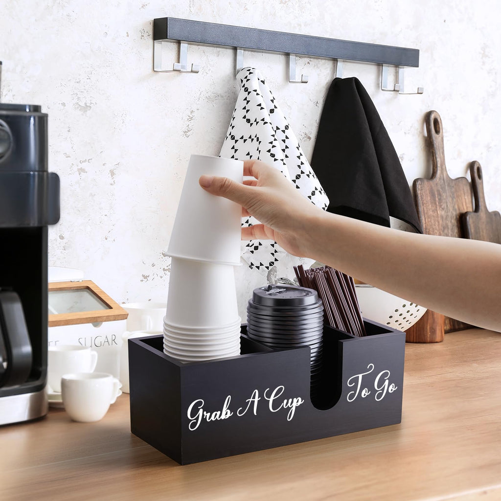 Wood Coffee Cup Holder for Countertop N390642
