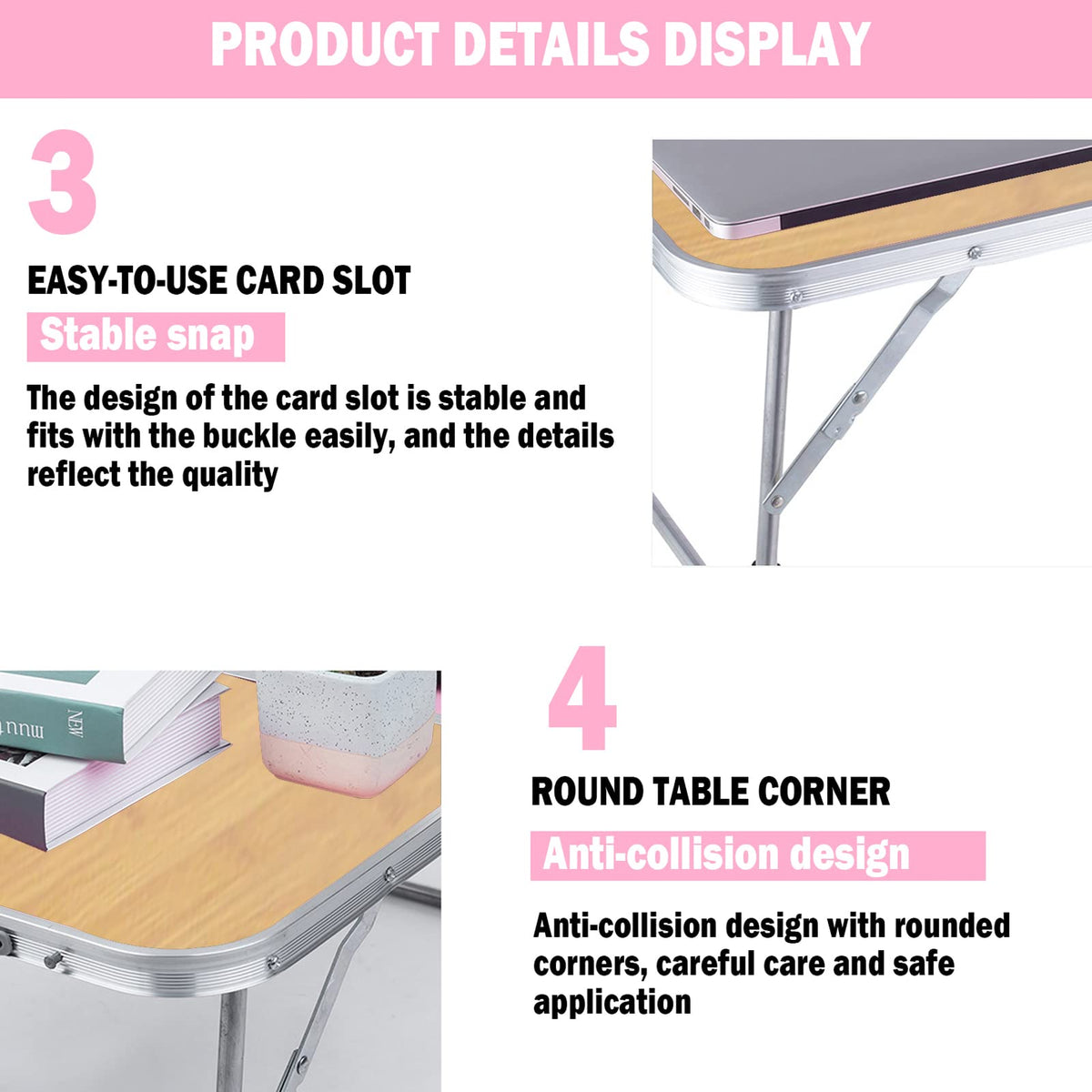Portable Folding Table (Bamboo) S902