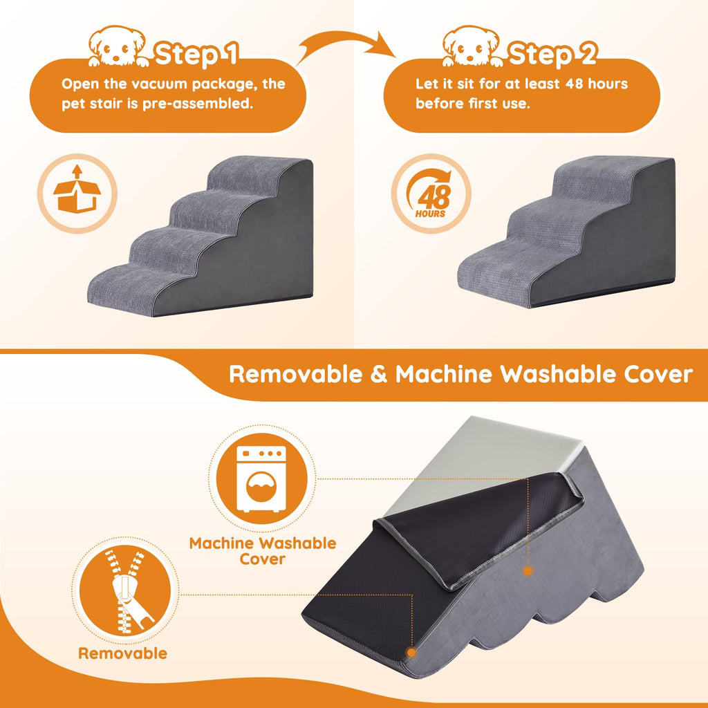 Dog Stairs 2-Step Grey R671513