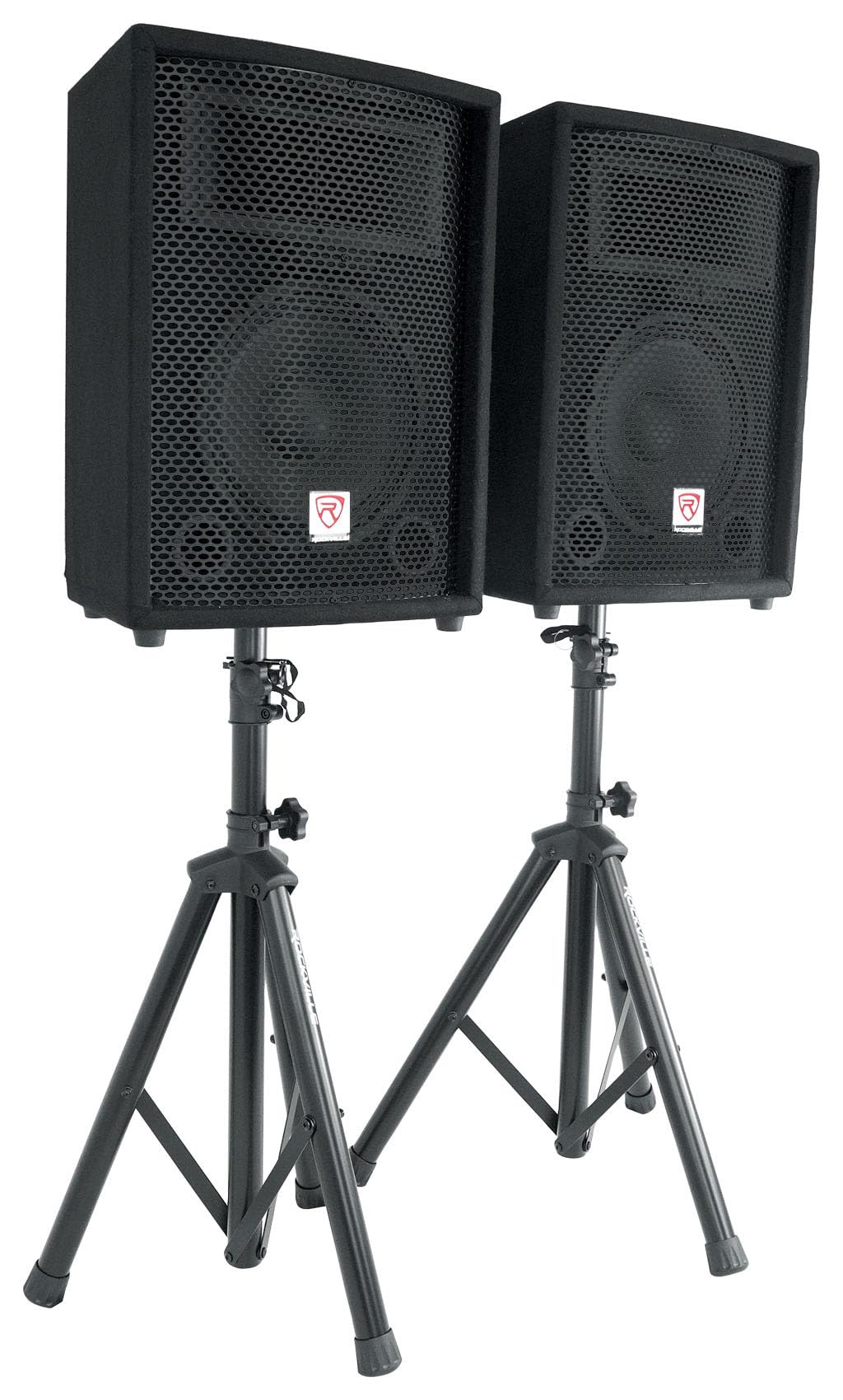10" PA Speaker Pair with Mixer and Wireless Mics N845