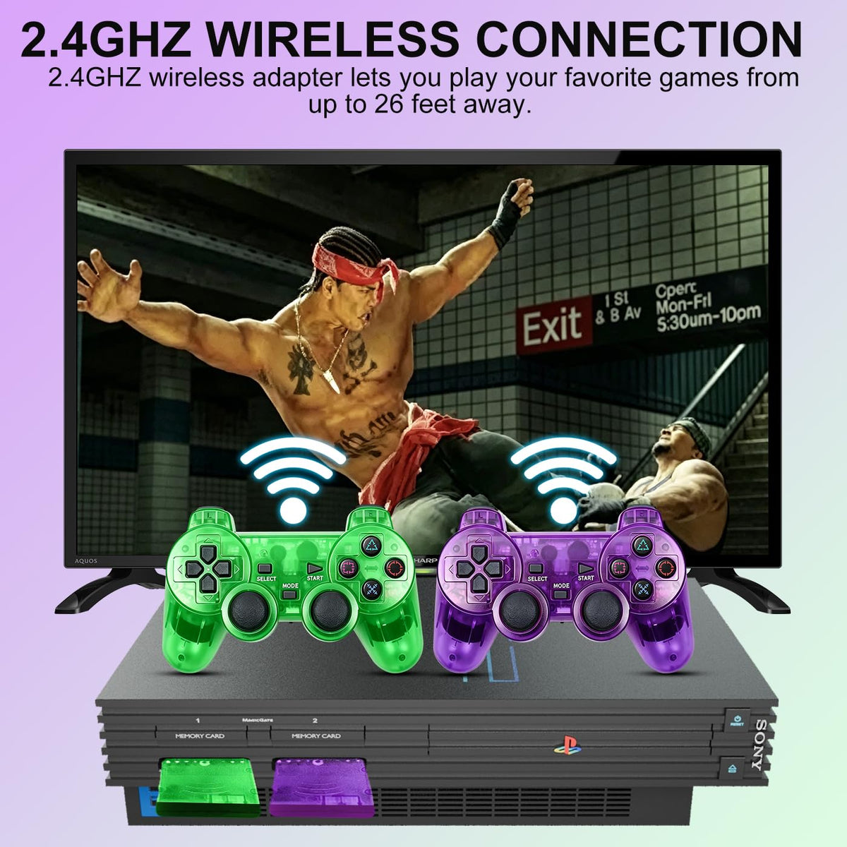 2 Packs Wireless Controller U582