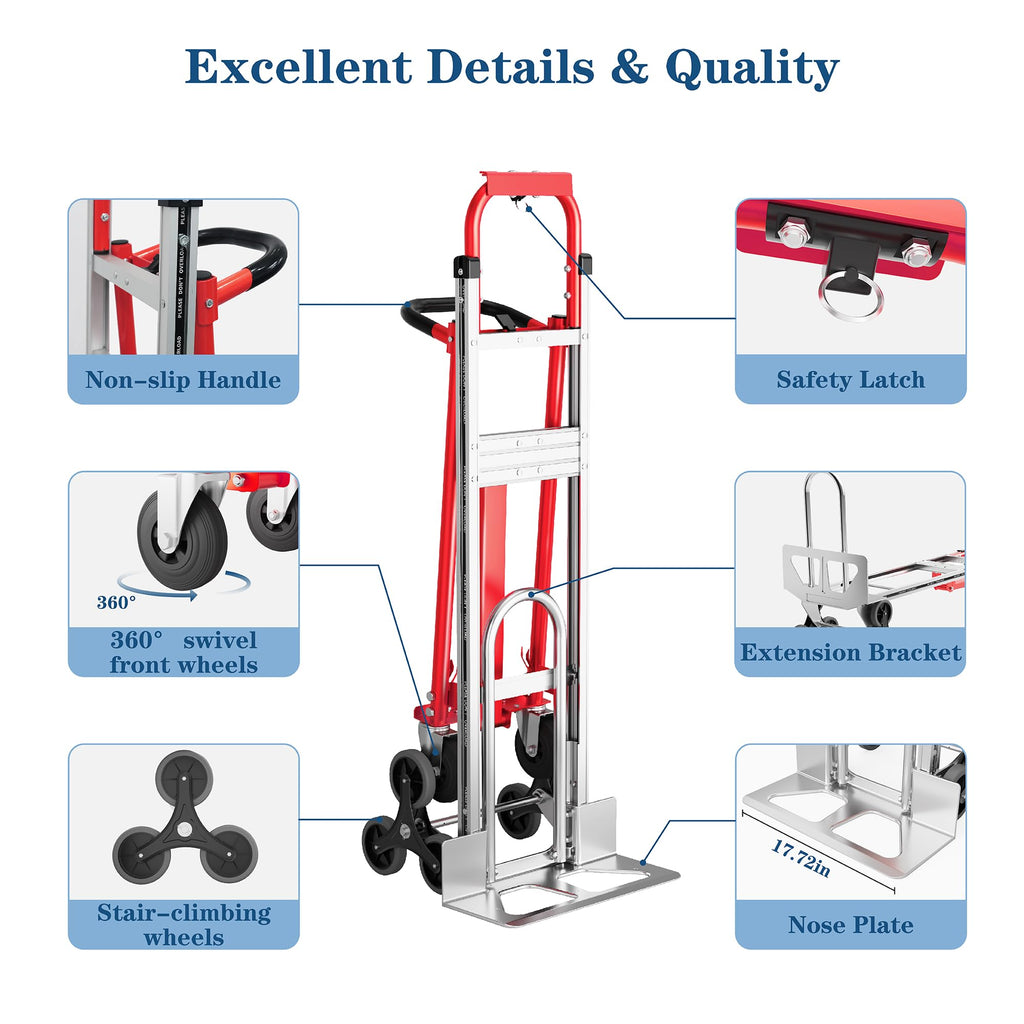1000 lb Aluminum Steel Convertible Hand Truck G691