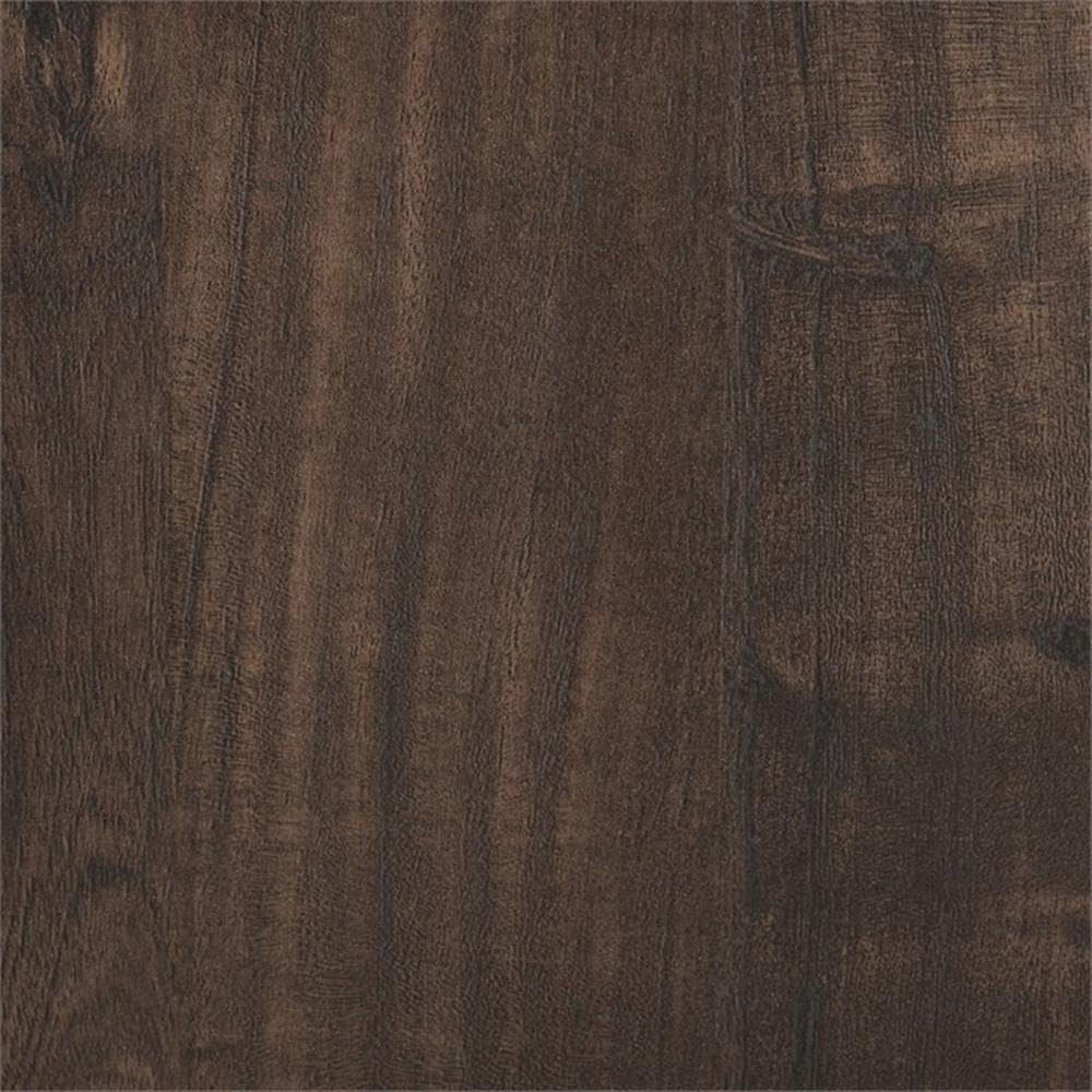 58" Rustic Wood Corner TV Stand, Dark Walnut Z958075
