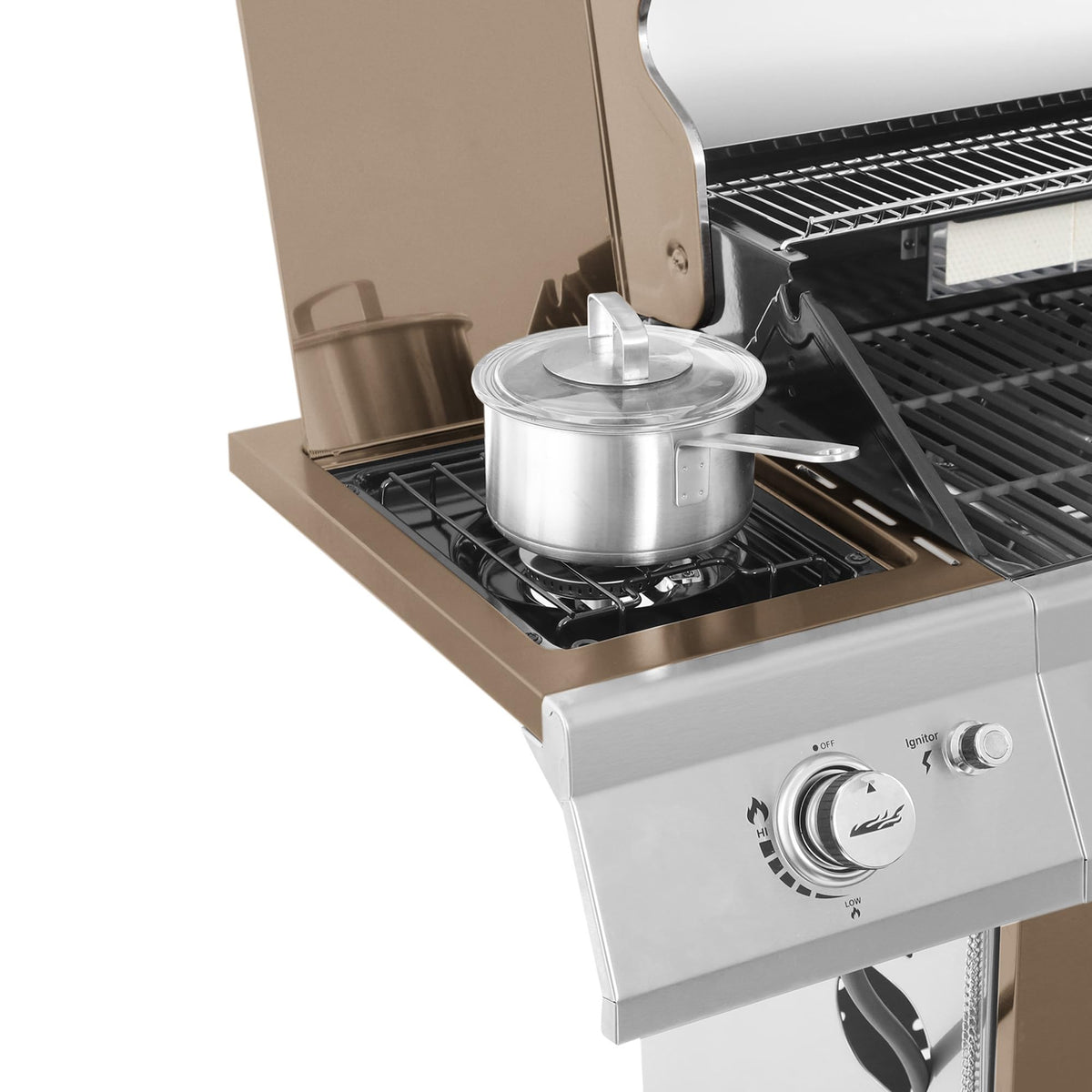 5-Burner Propane Gas Grill with Side Burner T1485