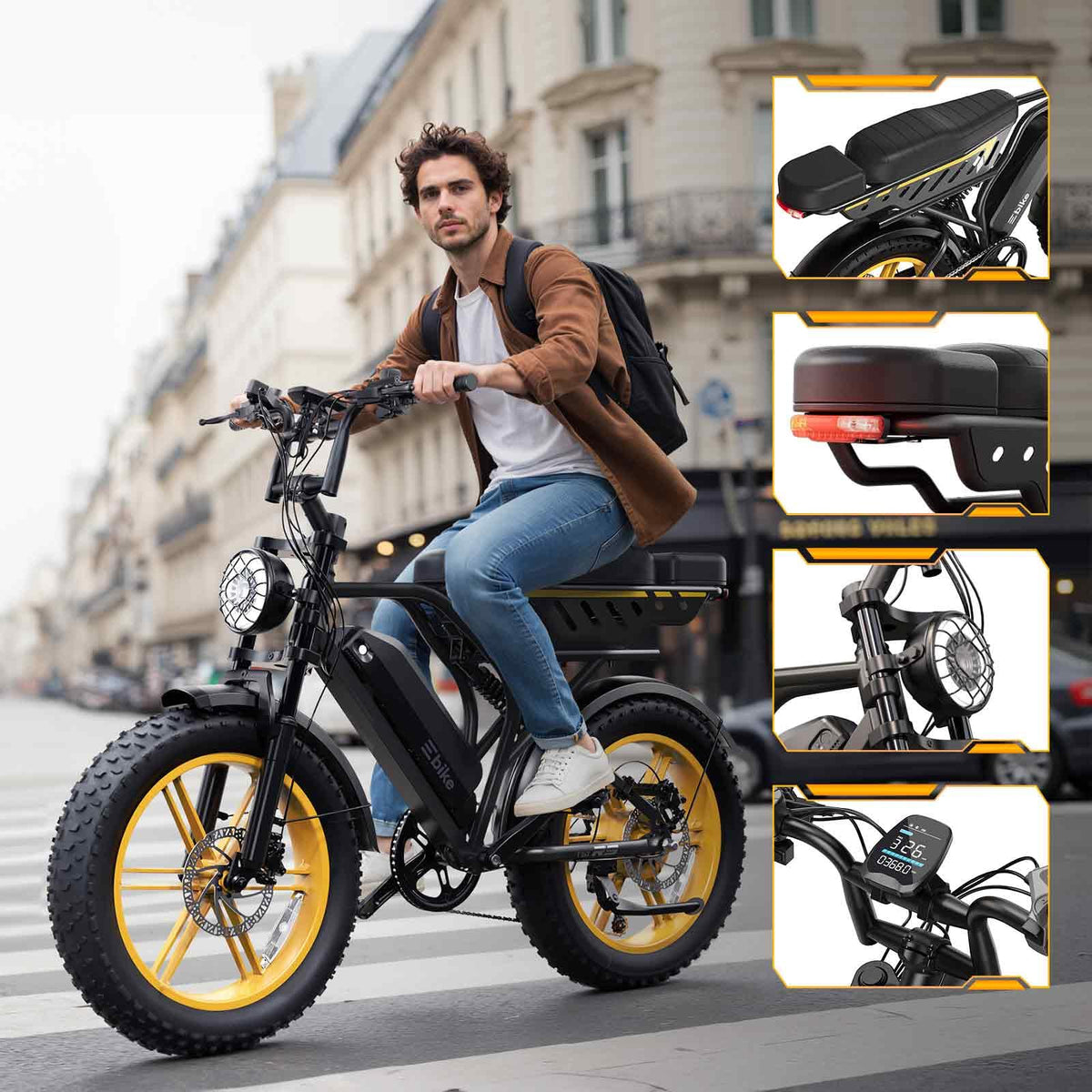 Electric Bike for Adults 48V 15/30 Ah Battery G68064