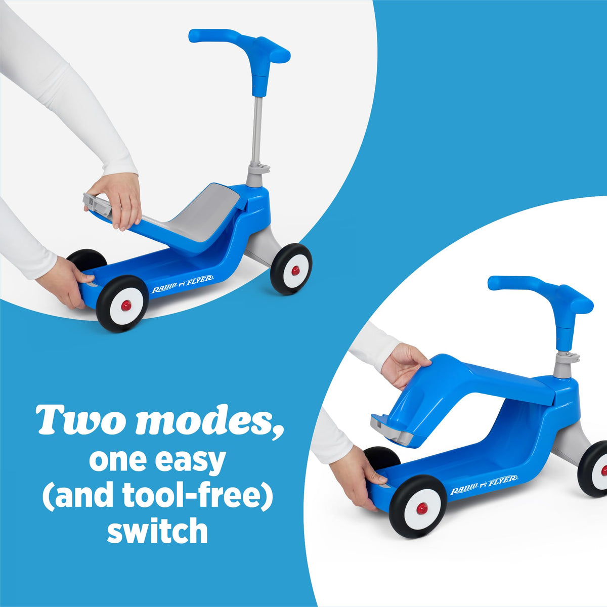 Blue/Red/Pink 4-Wheel Kids Scooter V280265