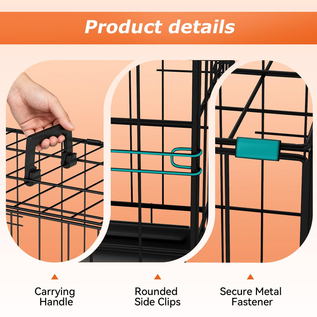 24" Foldable Metal Dog Crate R168948