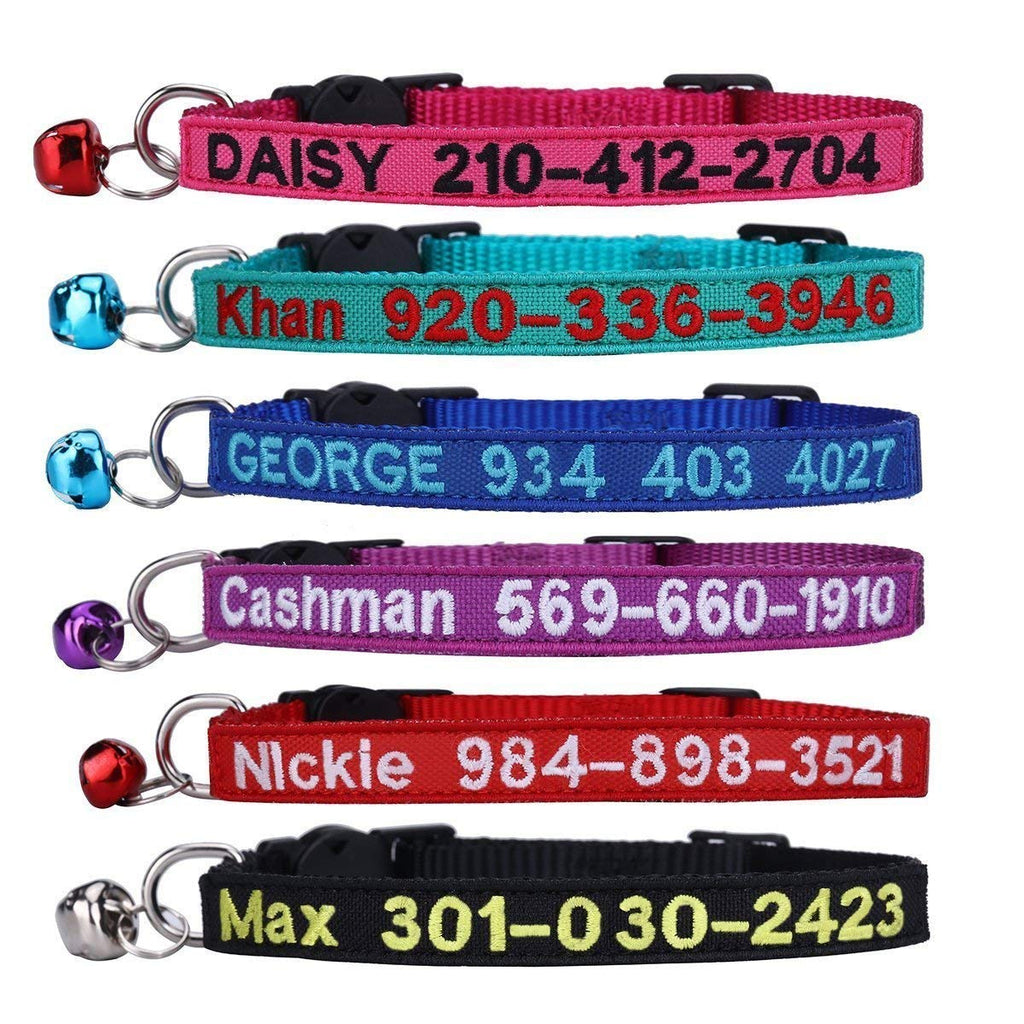 Nylon Cat Collar with Bell F69825