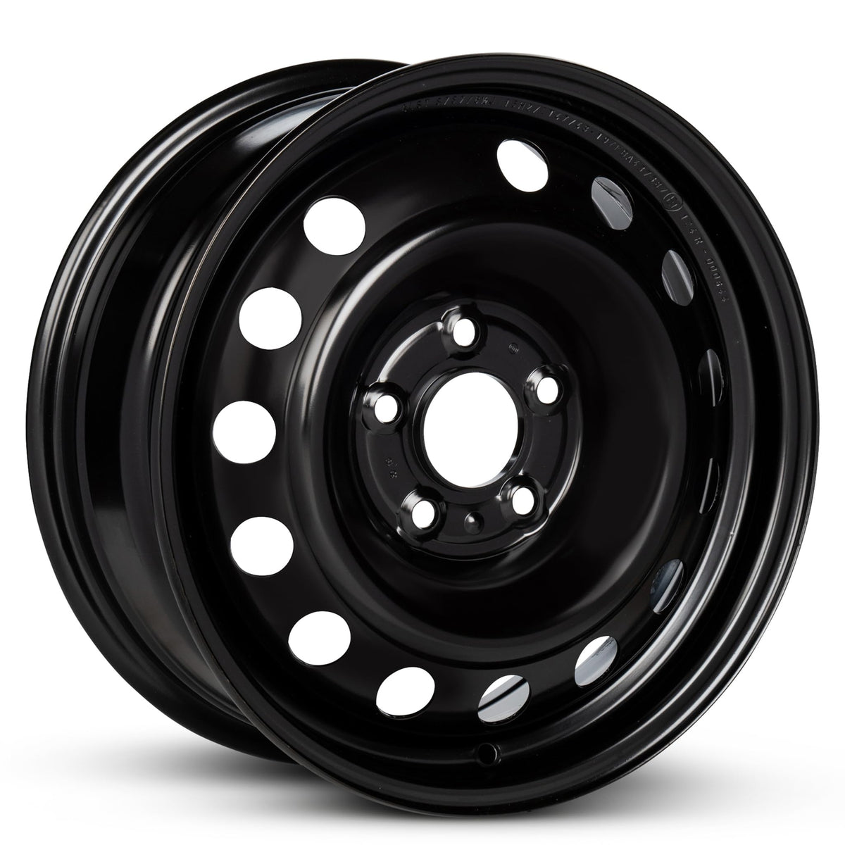16 Inch Black Painted Steel Rim W298