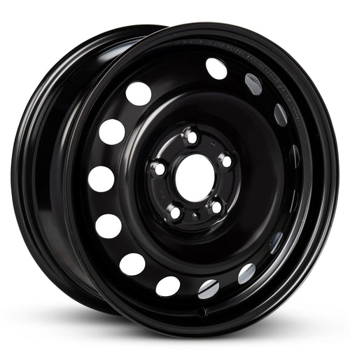 16 Inch Black Painted Steel Rim W298