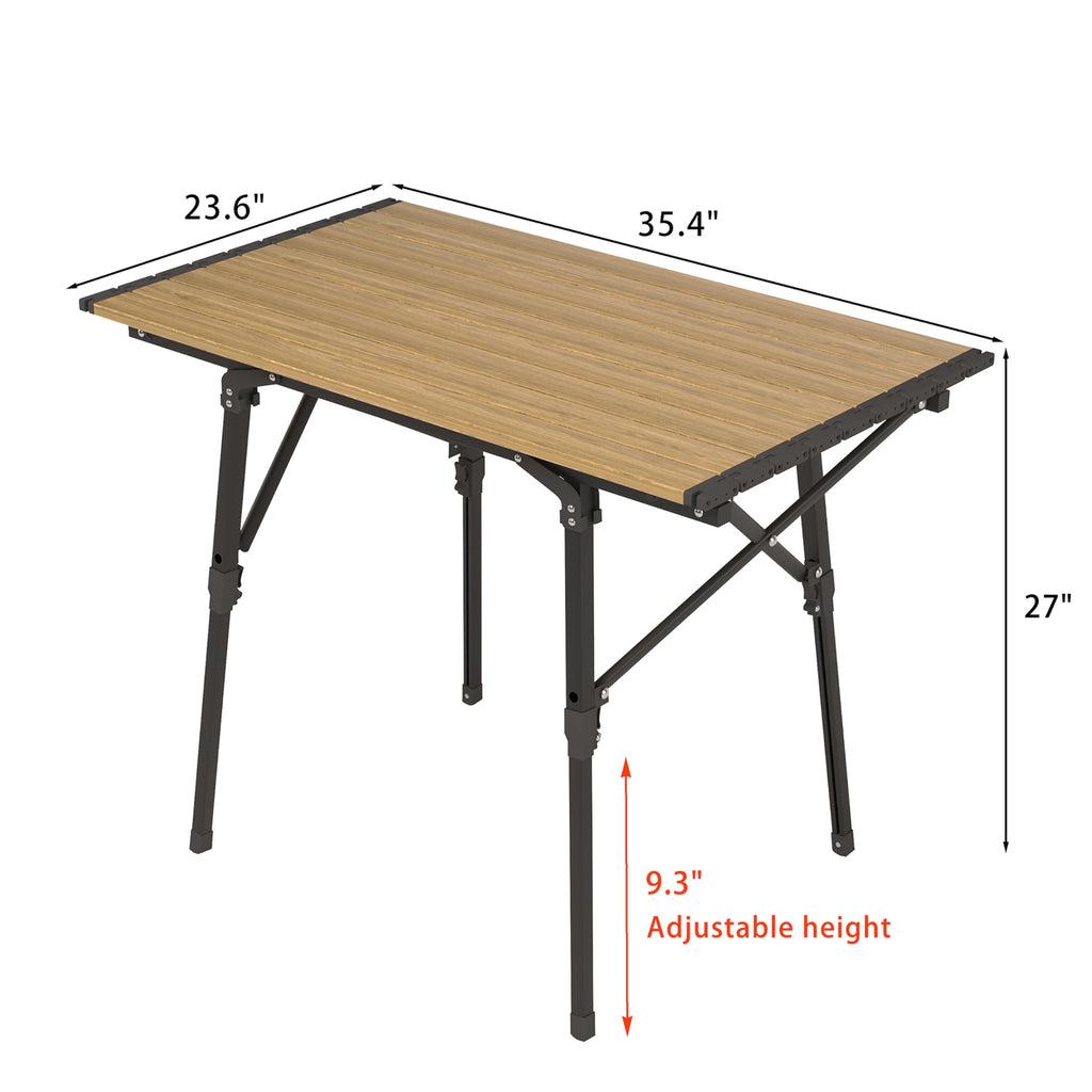 Lightweight Aluminum Alloy Folding Camping Table with Carry Bag I1323