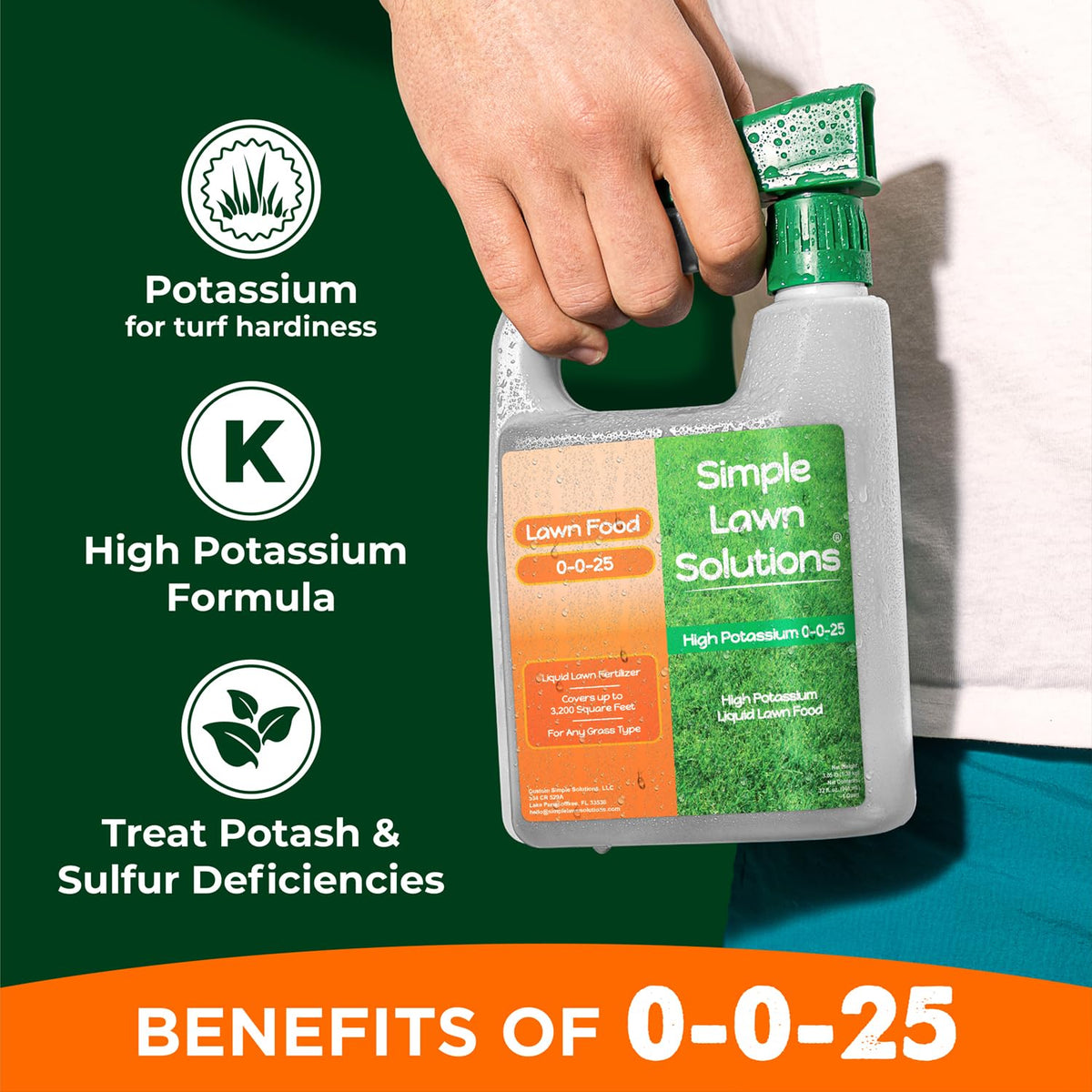High Potassium Liquid Fertilizer 0-0-25 Concentrated Spray 32 Ounce V28496