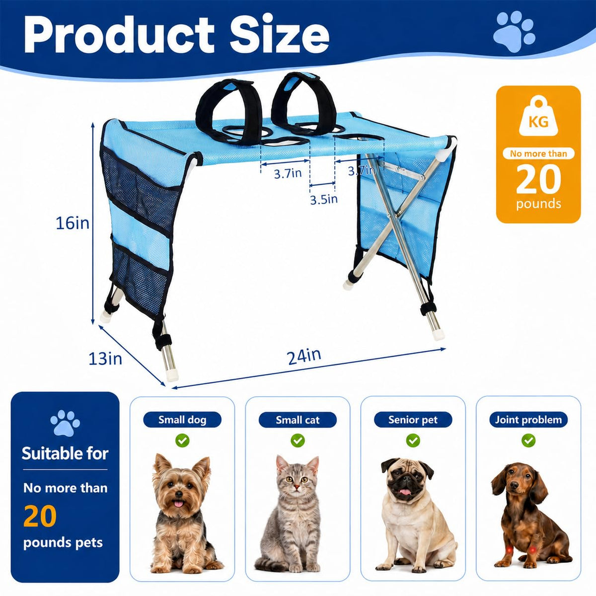 Pet Grooming Hammock with Stand K9829