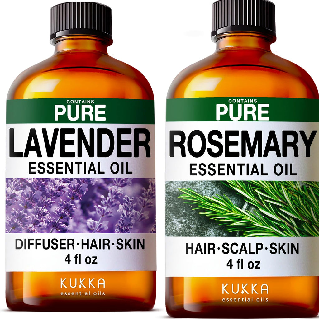 Lavender & Rosemary Essential Oil Set 2x4 fl oz Z17460
