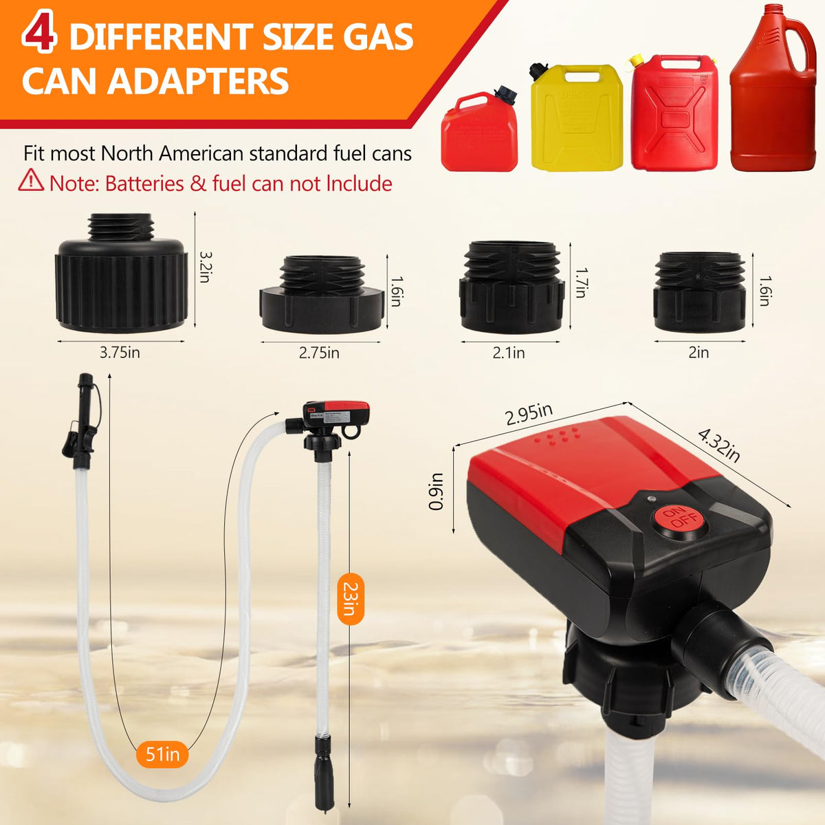 Portable Fuel Transfer Pump M7661