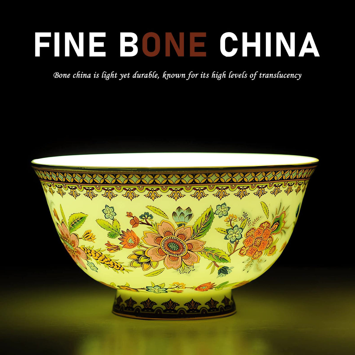 Fine China 12-Piece Dinnerware Set for 4 with 24K Gold Trim B39772