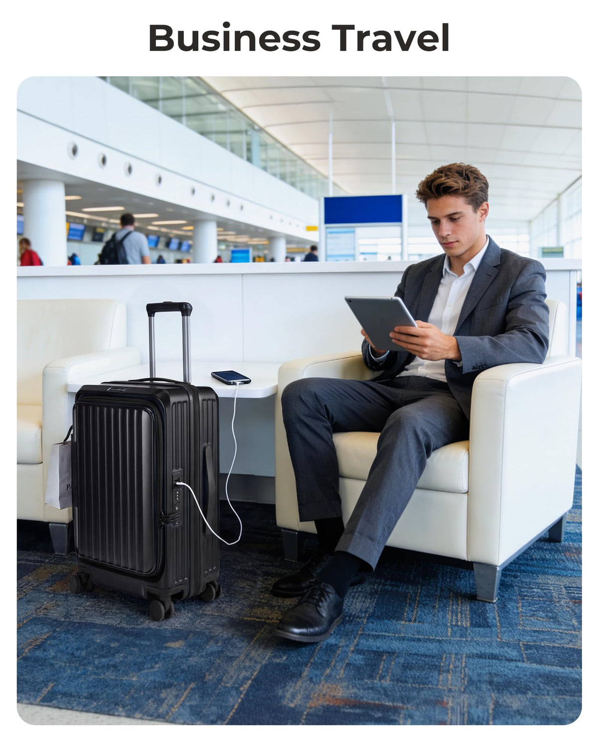 20" Expandable Carry-On Black A7980
