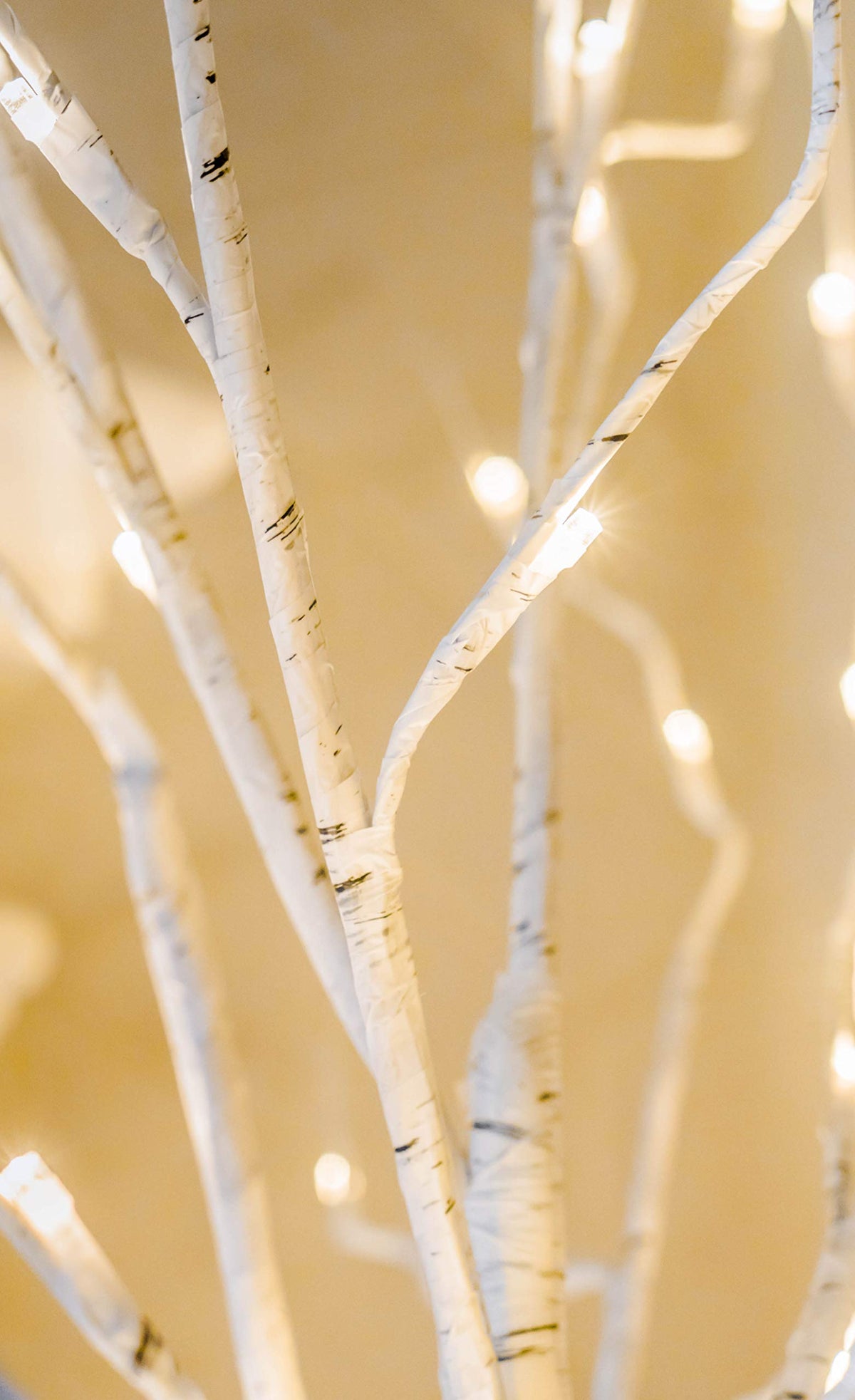 48 LED Lighted Birch Tree 4 Feet S77653