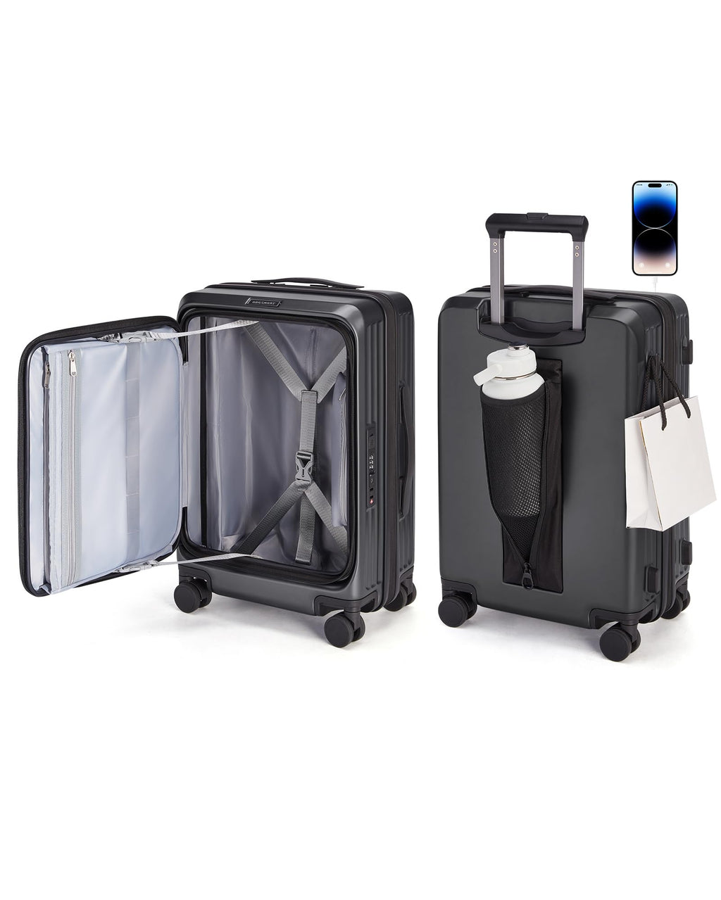 20" Expandable Carry-On Black A7980