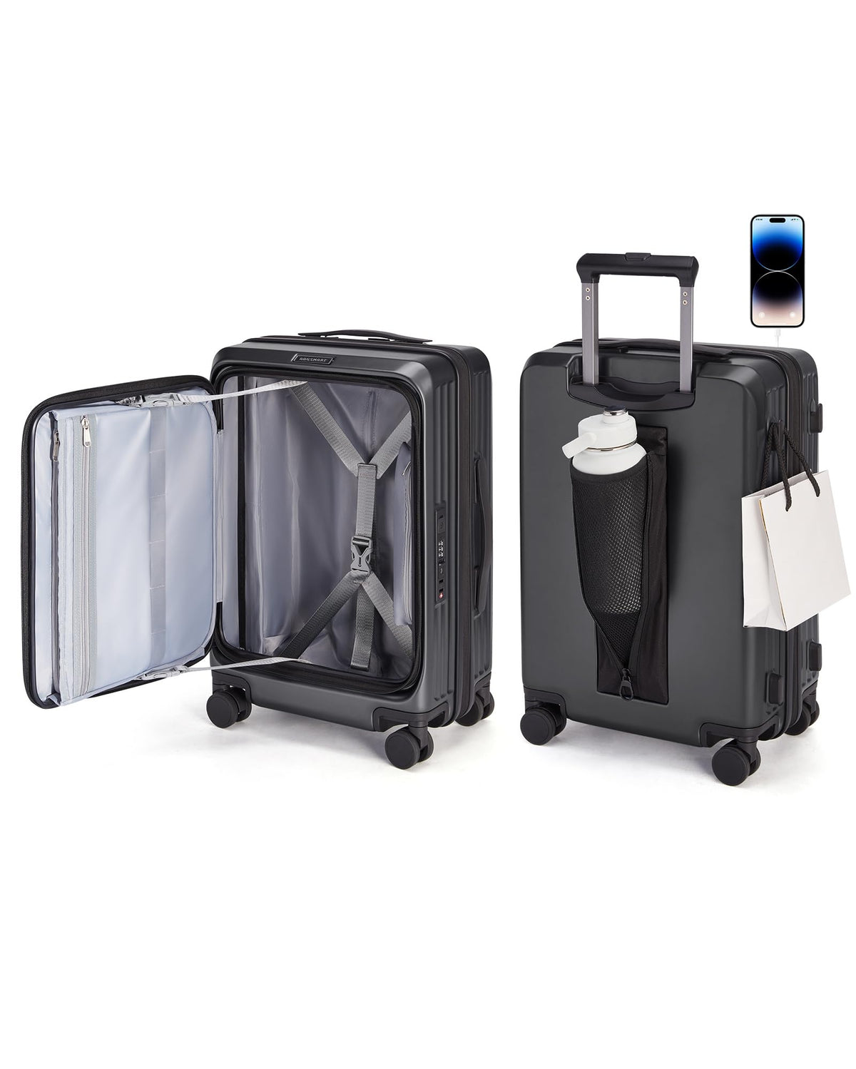 20" Expandable Carry-On Black A7980