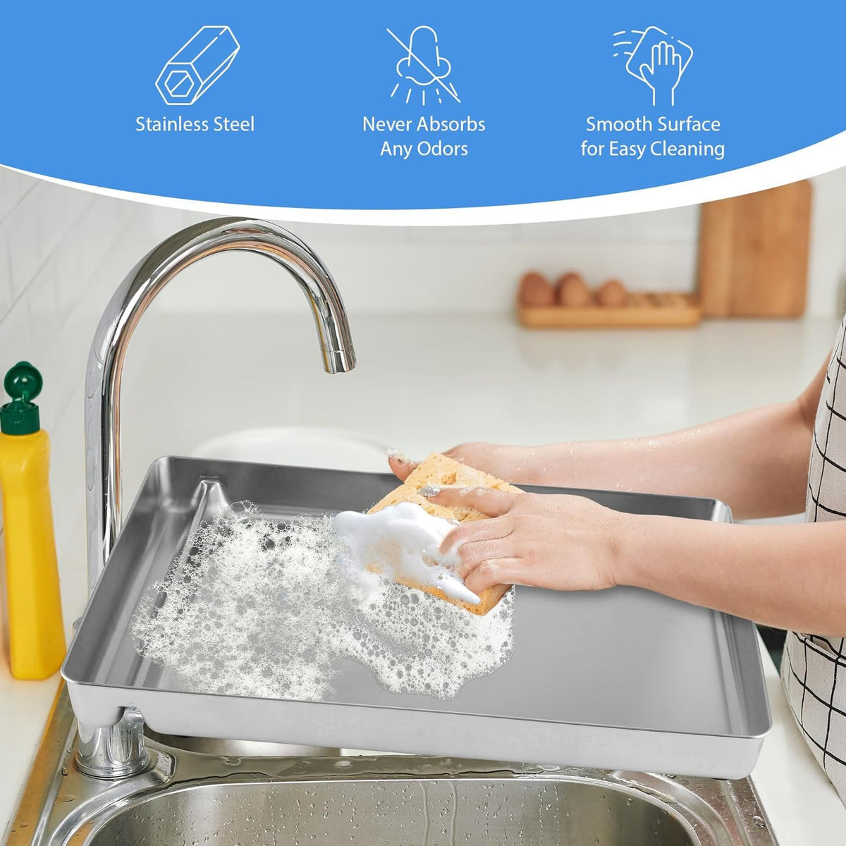 Stainless Steel Reusable Litter Tray T14864