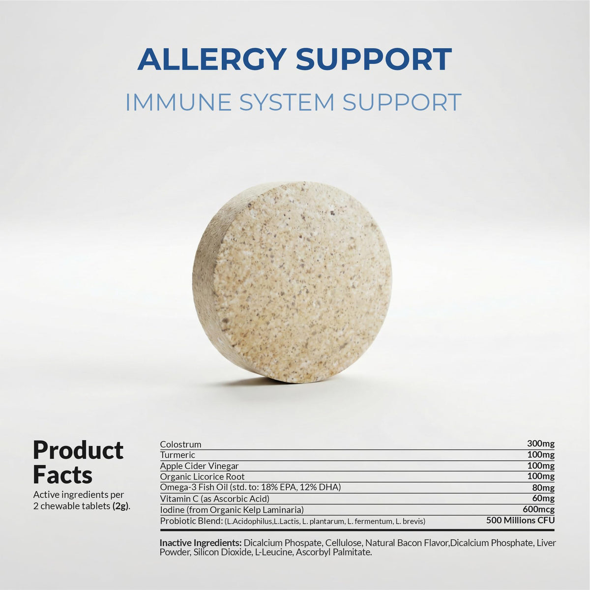 Allergy Relief for Dogs 120 Tablets L88953