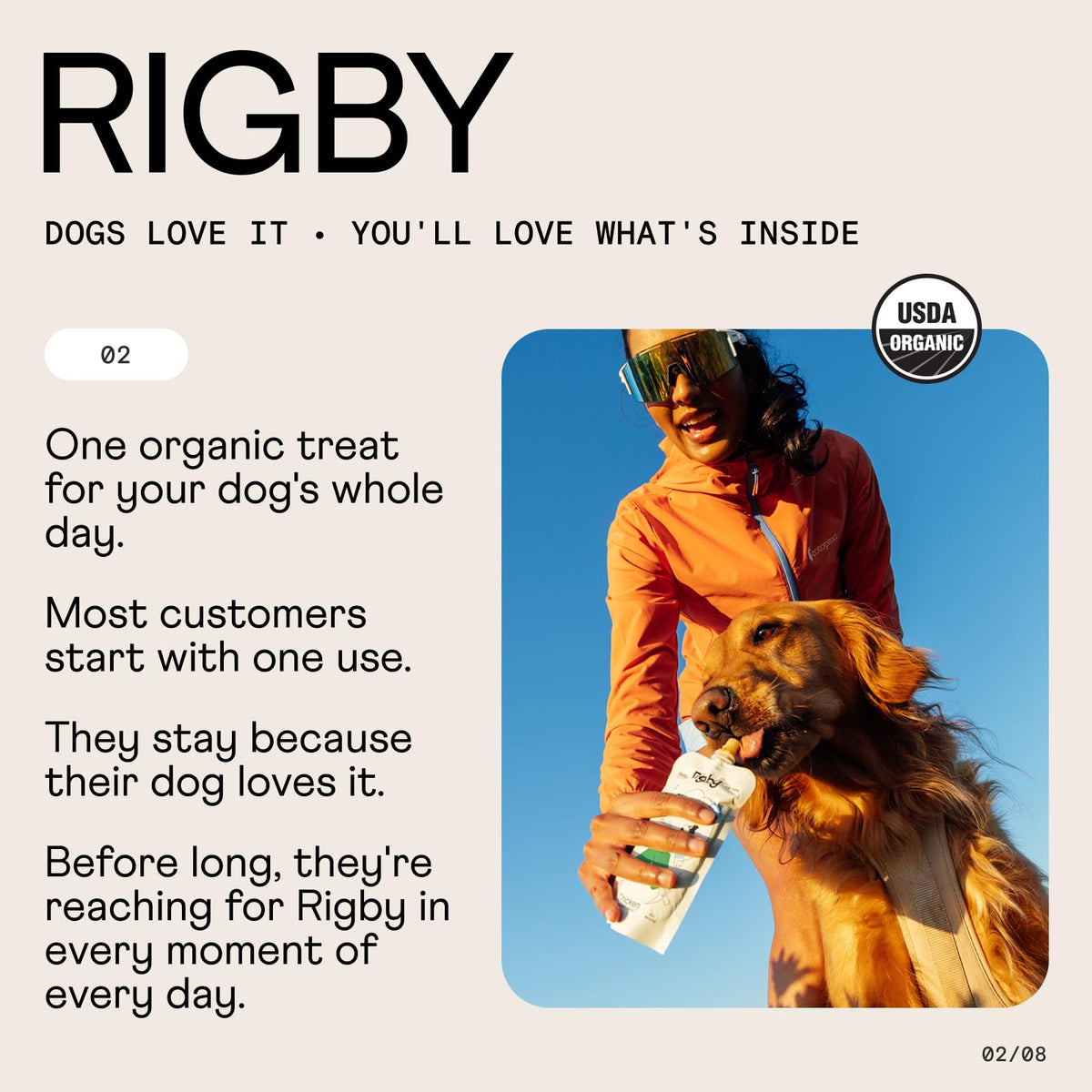 Organic Grass-Fed Beef Dog Treats 6 Pack F594