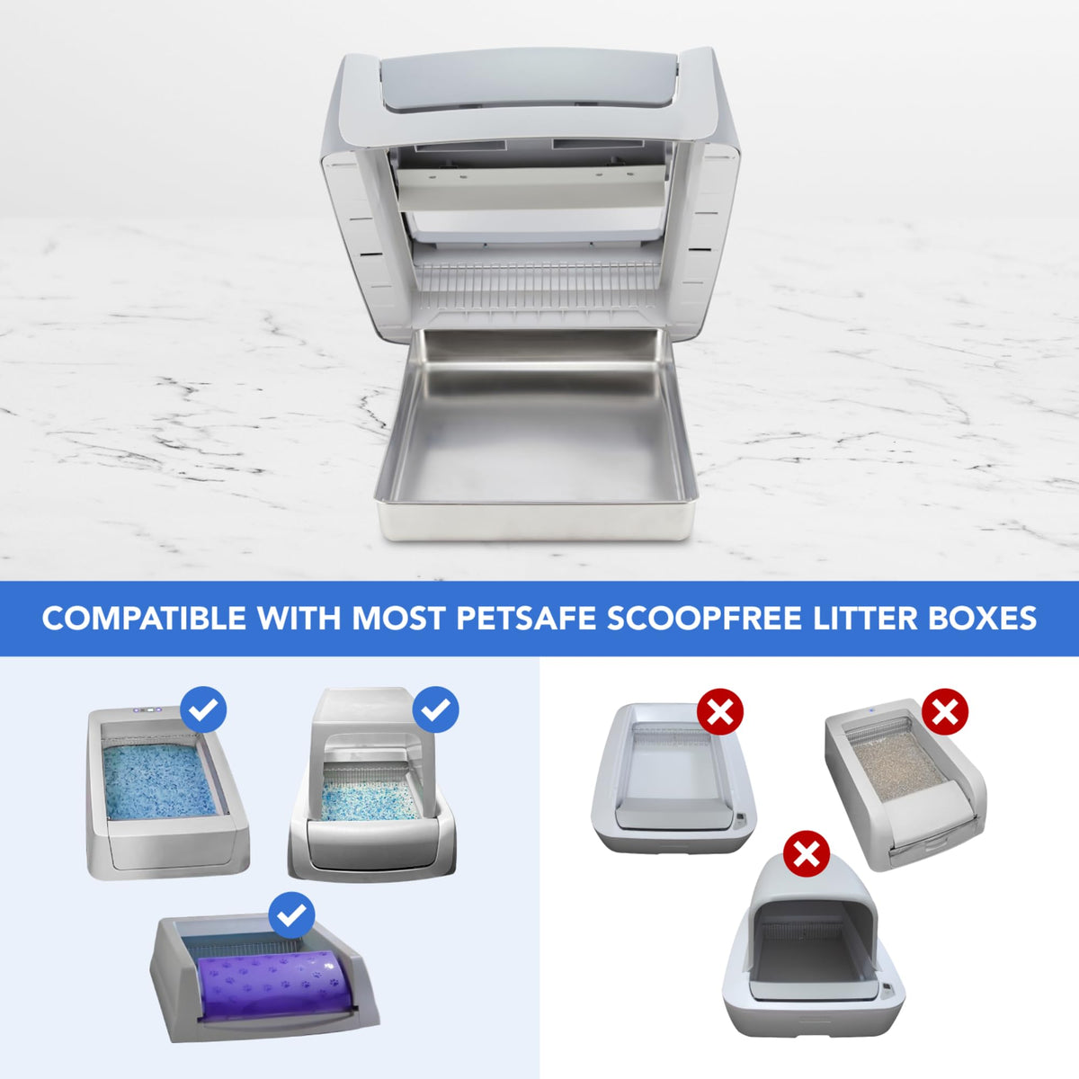 Stainless Steel Reusable Litter Tray T14864