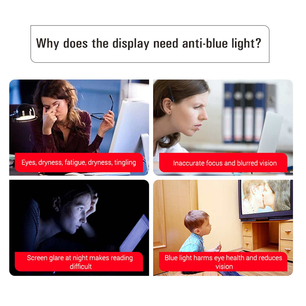 Anti-Glare Screen Protector for 32-75 Inch TV R7983