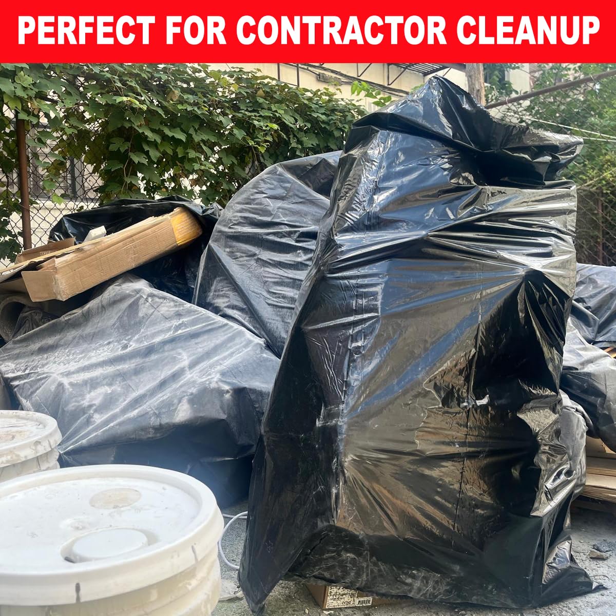 30-33 Gallon 2 MIL Heavy Duty Trash Bags 108 Count L7911