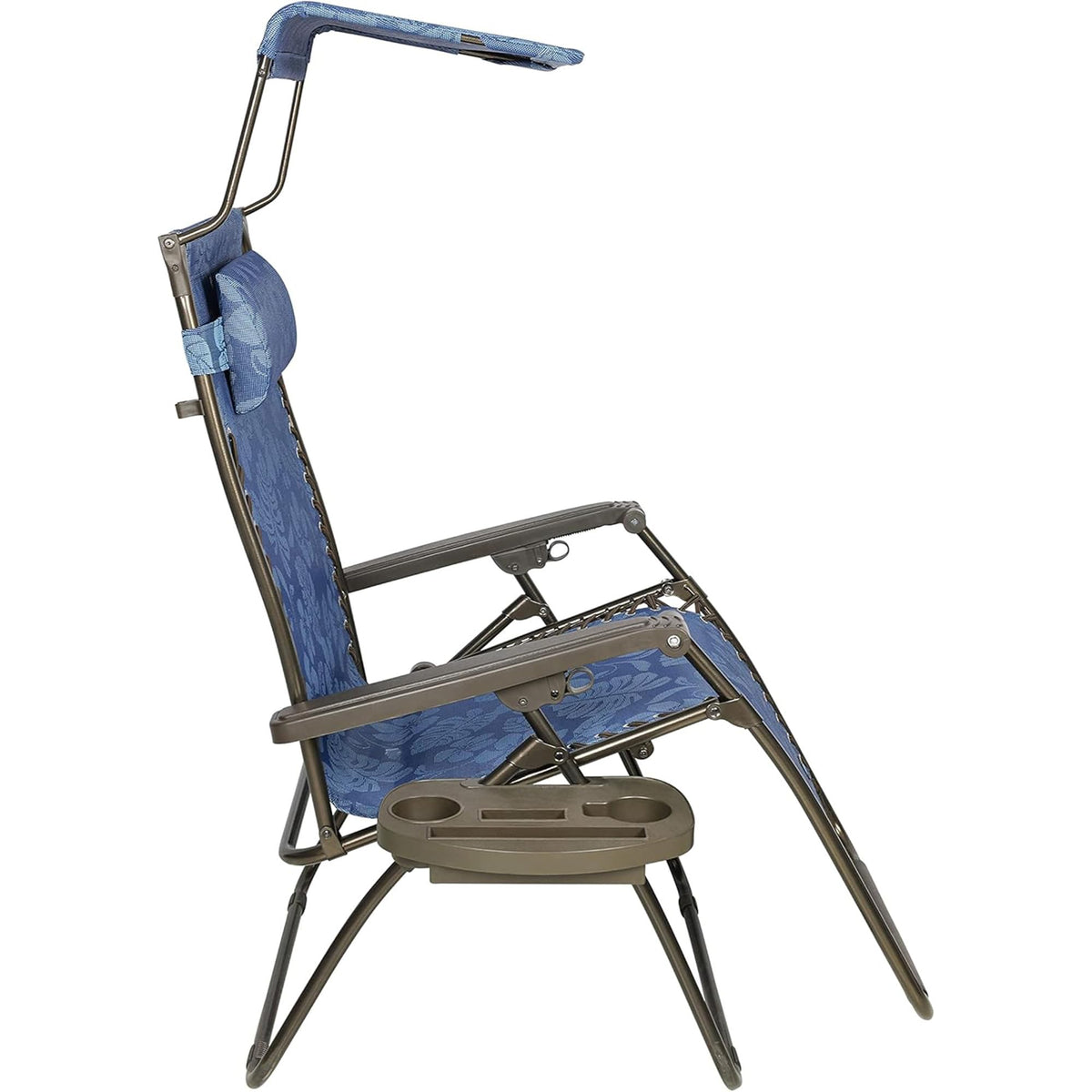 Blue Set of 2 Zero Gravity Outdoor Lounge Chair D429