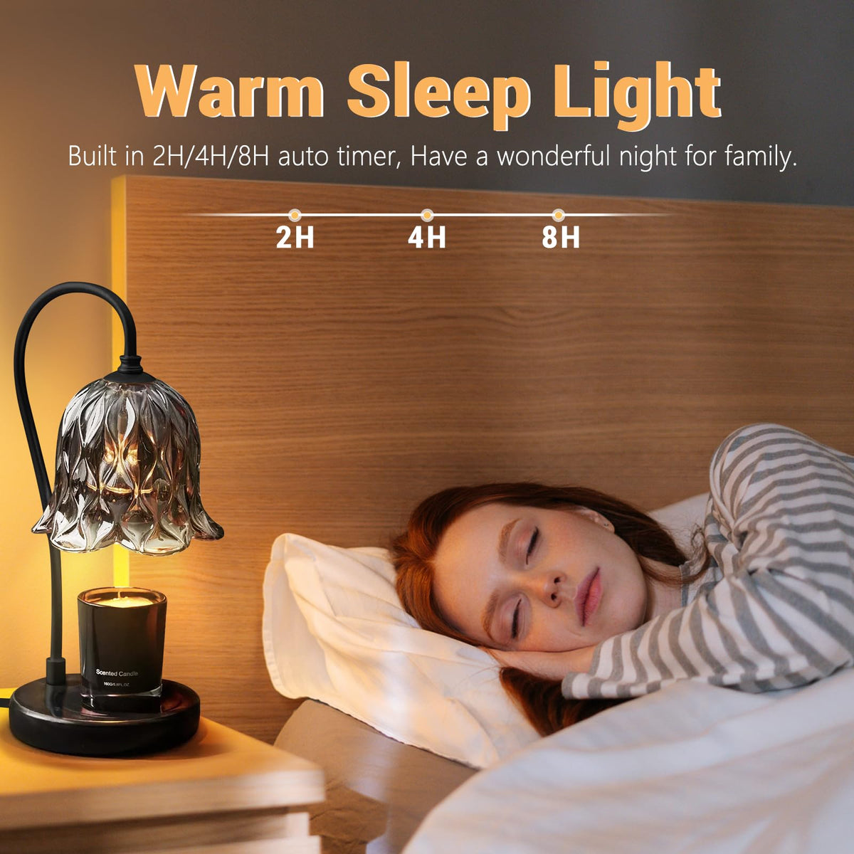 Candle Warmer Lamp with Timer Dimmer Marble Base H98542
