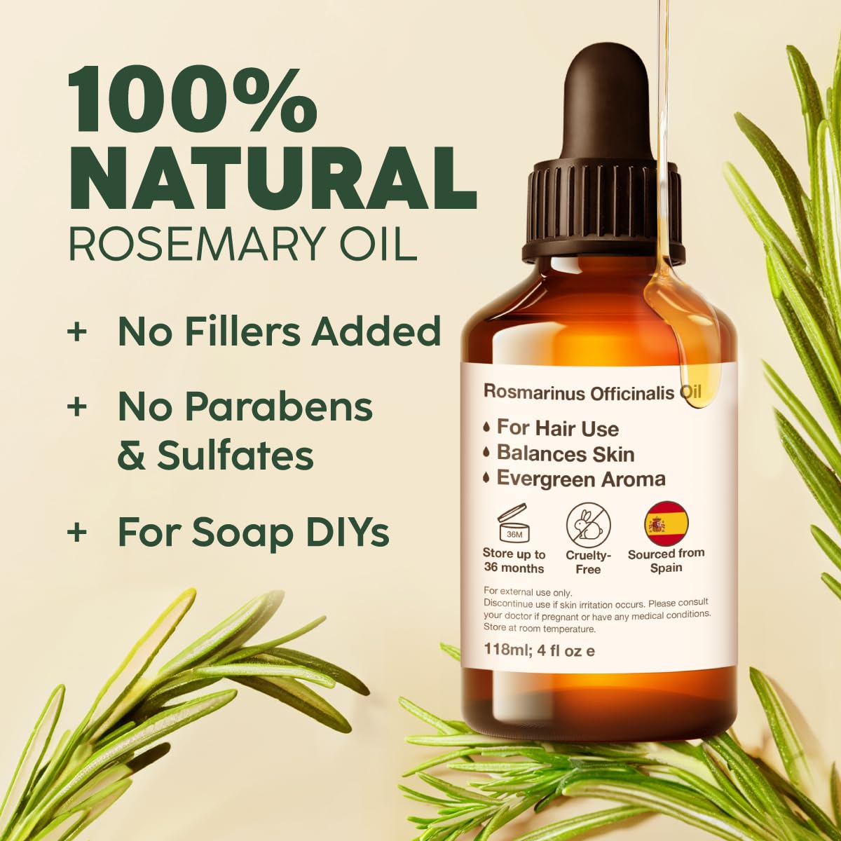 Lavender & Rosemary Essential Oil Set 2x4 fl oz Z17460