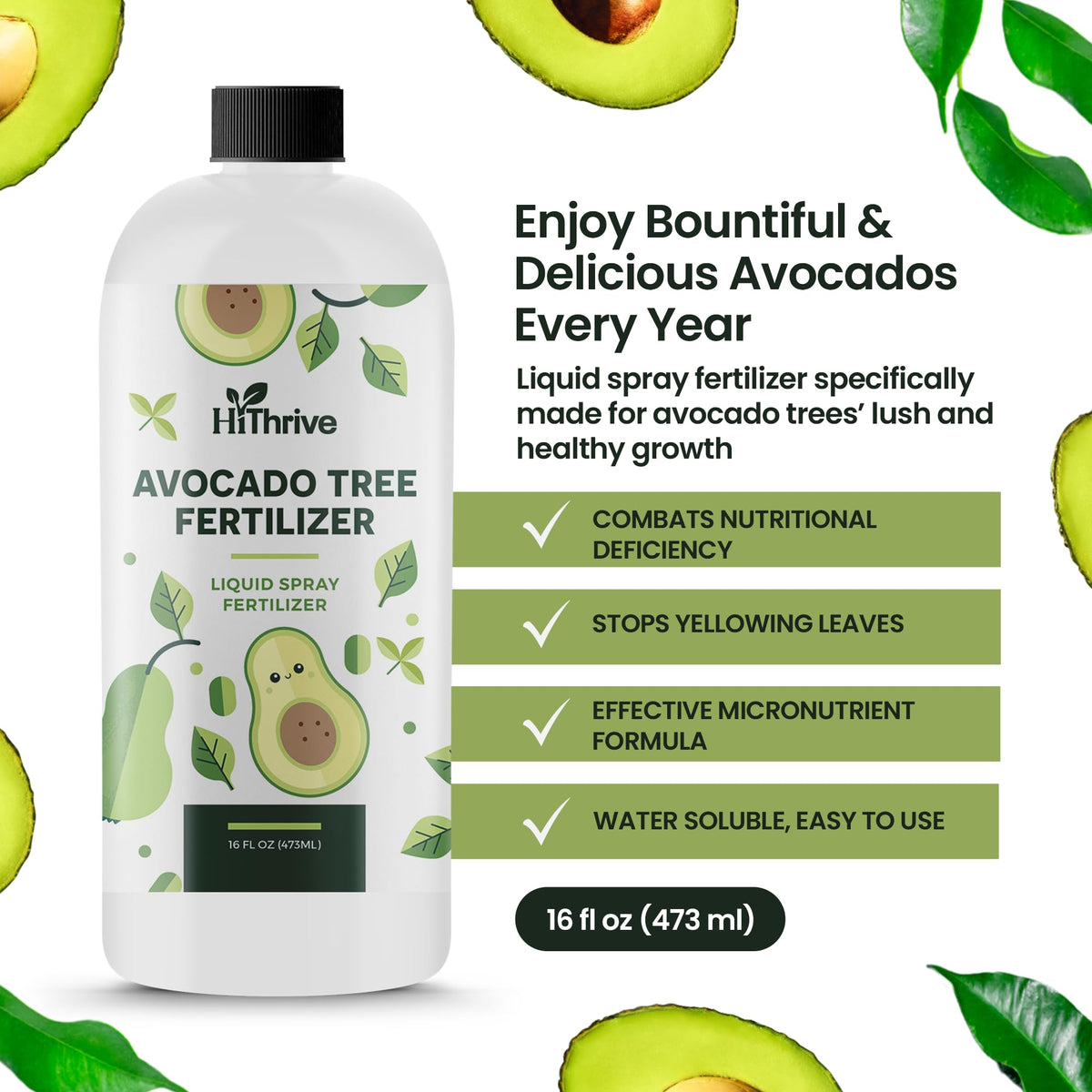 Avocado Fruit Tree Fertilizer 16oz I107