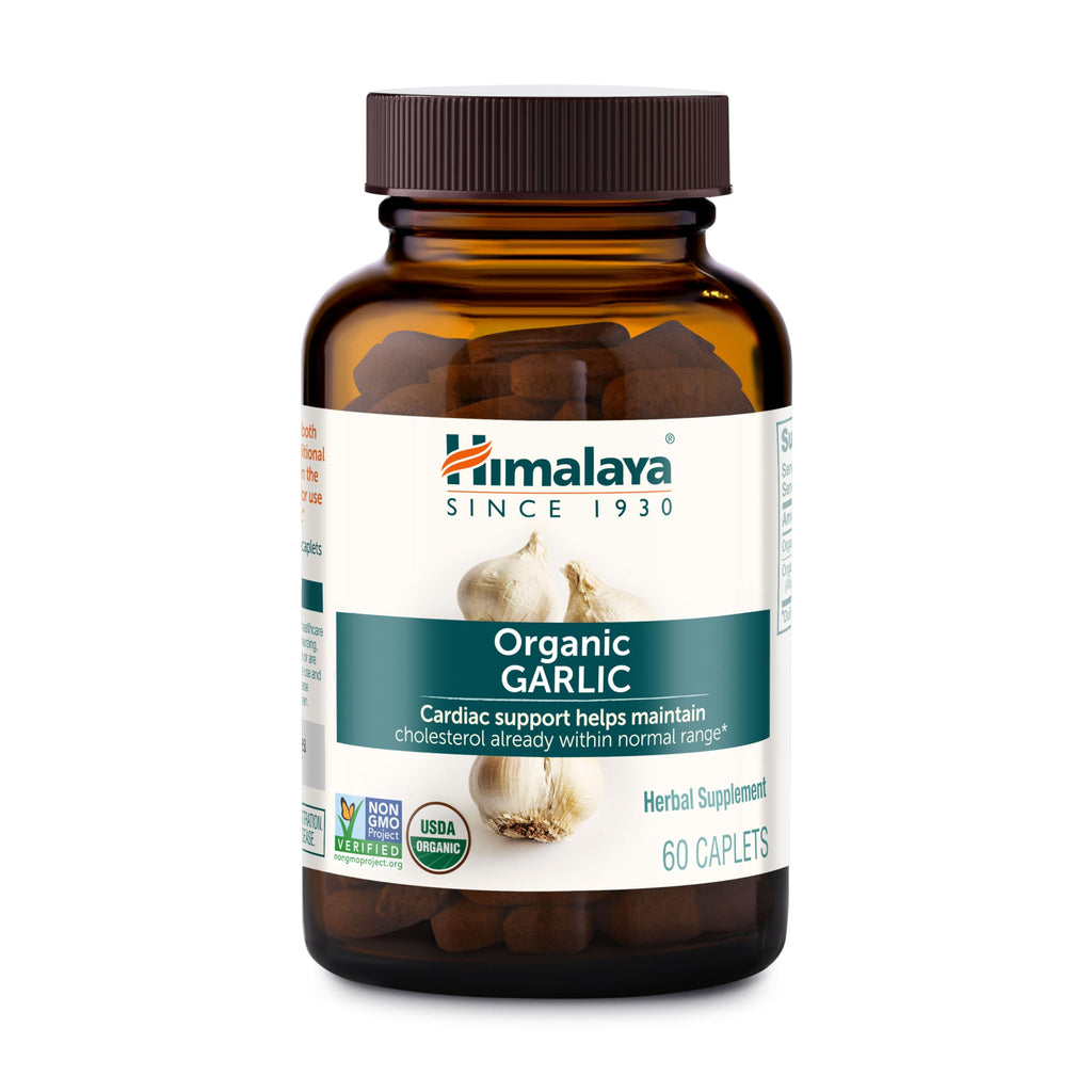 USDA Organic Garlic Supplements 1400 mg 60 Caplets F2543