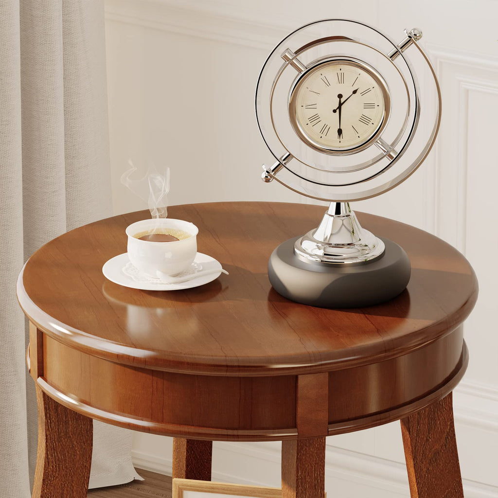 Round Accent Table with Storage Shelf F141